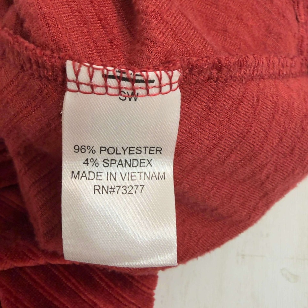 SO Women's Red Ribbed Corduroy Velvet Skater Skirt Size XXL - Picture 5 of 5